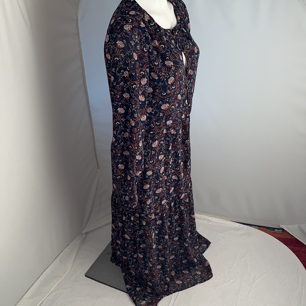 WAYF boho dress in navy floral M - Picture 5 of 11